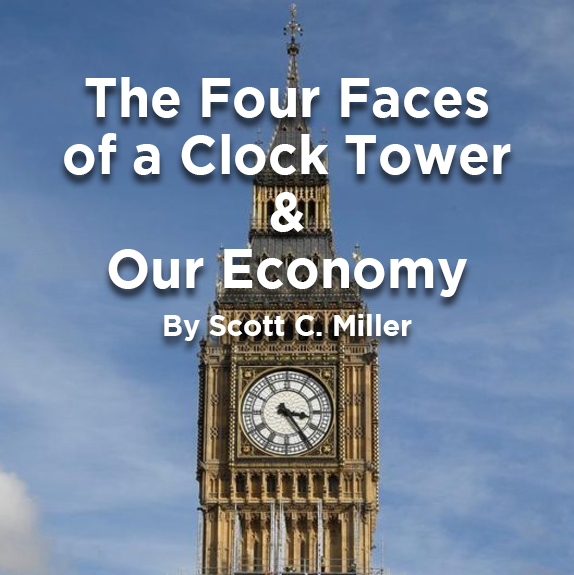 The Four Faces of a Clock Tower and our Economy